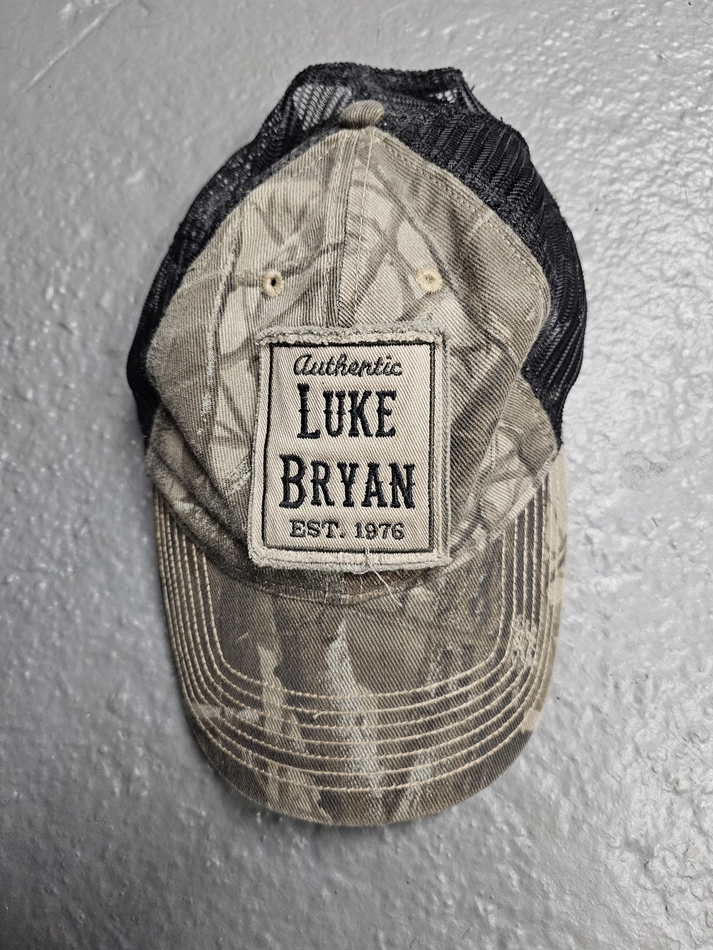 Luke Bryan Camo Mesh Trucker Hat - Tan/Black